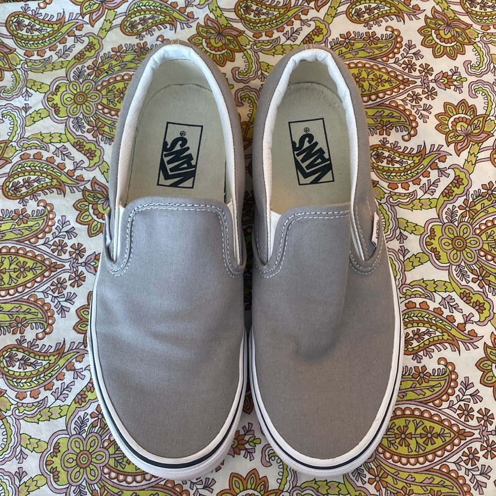 Grey Slip On Vans